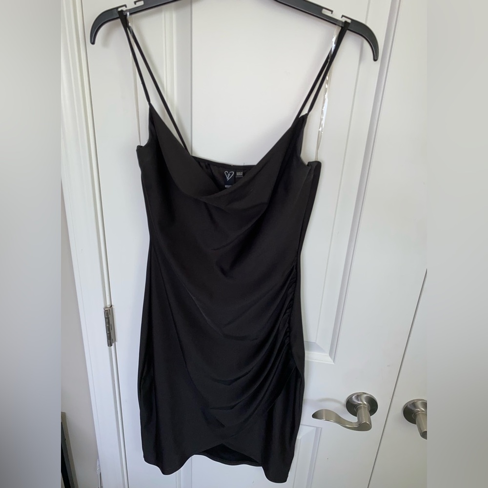 Black Ruched Windsor Armand Dress